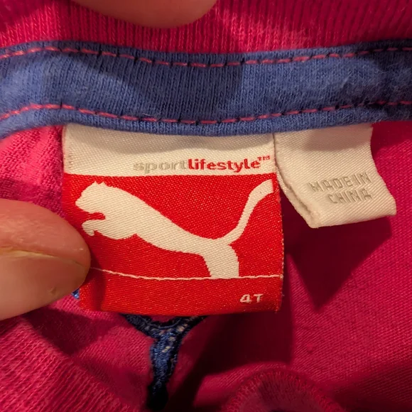 Puma Fuchsia Tee and Navy Shorts Set - Picture 4 of 4